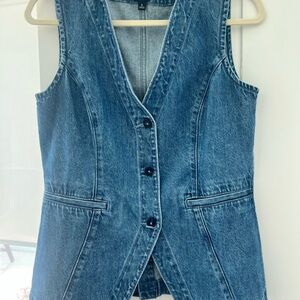 GAP Light Blue Denim Vest